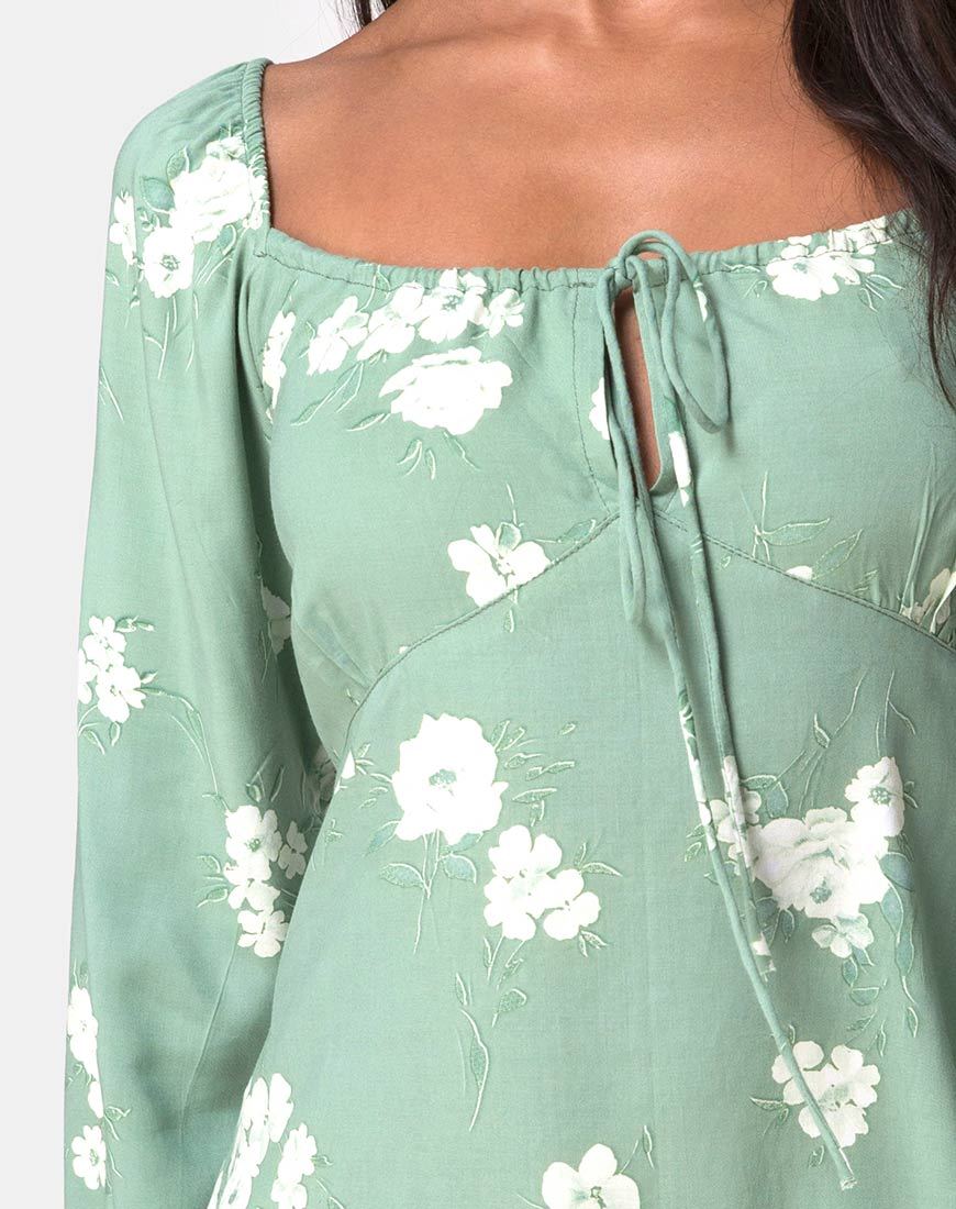 Immagine di Danila Dress in Mono Flower Green