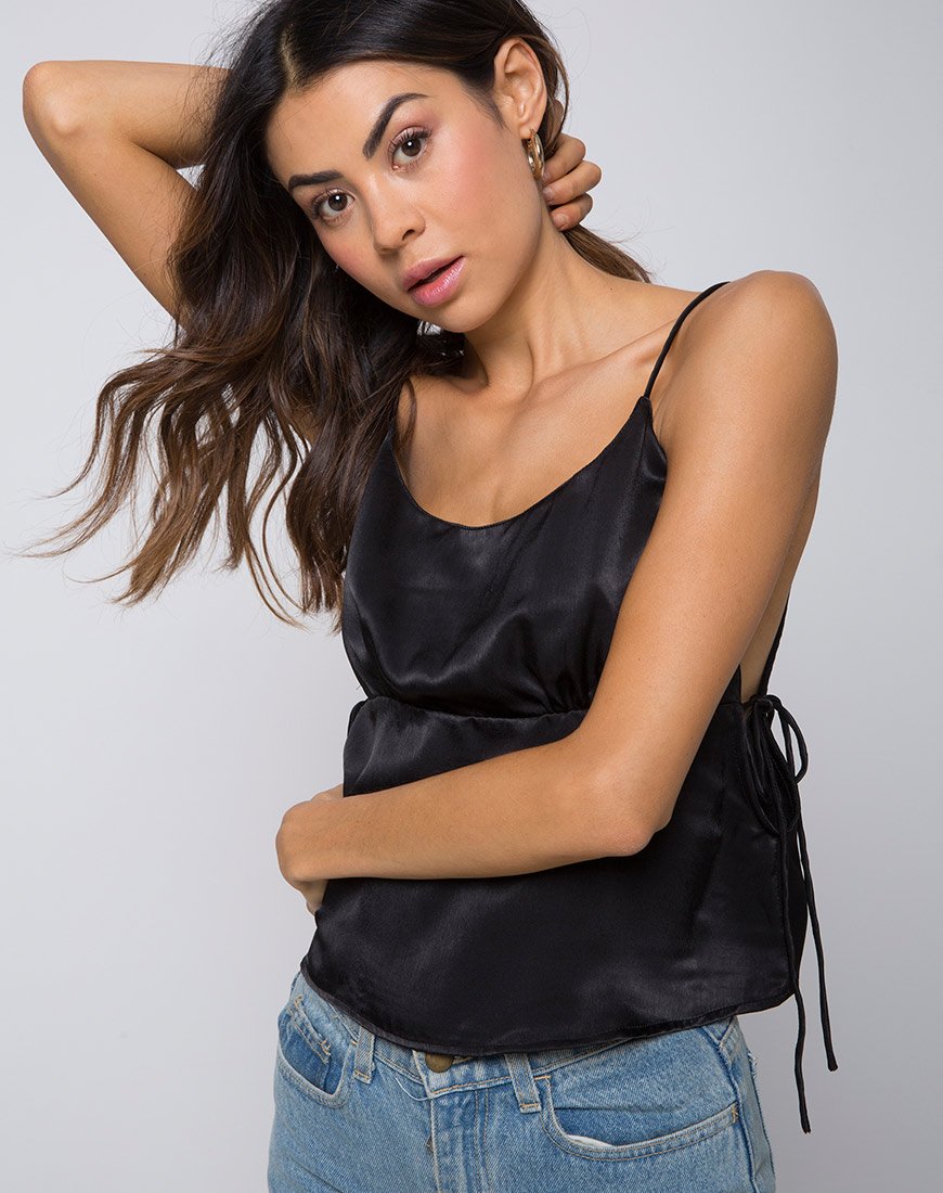 Top Daral Cami in nero