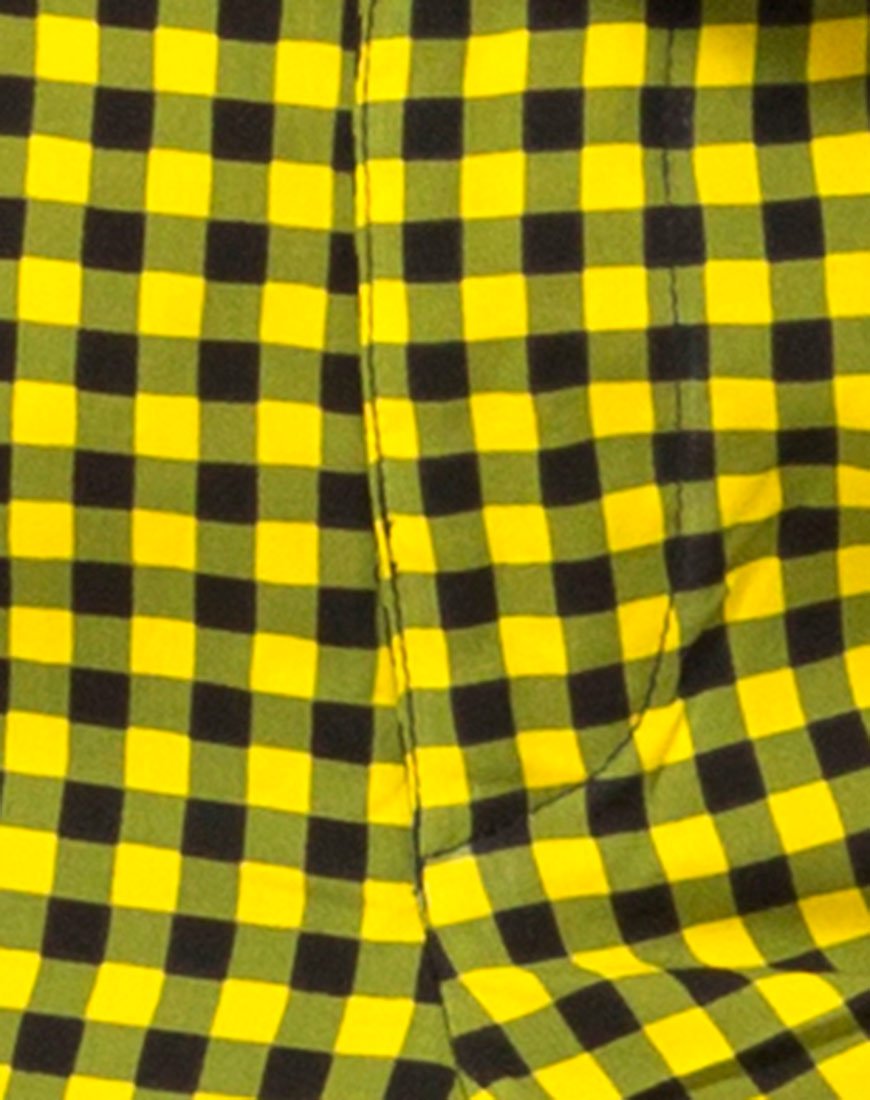 Immagine dei pantaloni Dastan in percalle medio giallo