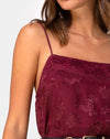 Raso Rosa Borgogna