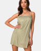 Immagine di Datista Slip Dress in raso Ditsy Rose Sage