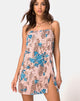 Immagine di Datista Mini Dress in Jungle Flower Blu e Crema