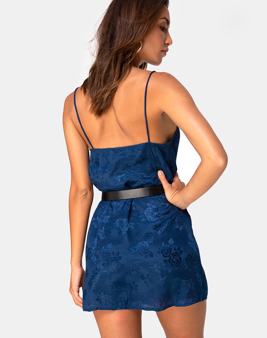 Immagine di Datista Slip Dress in Satin Rose Navy