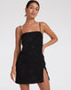 Immagine di Datista Slip Dress in raso rosa nero