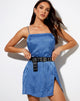 Immagine di DATISTA DRESS SATIN ZEBRA BLUE BONNET