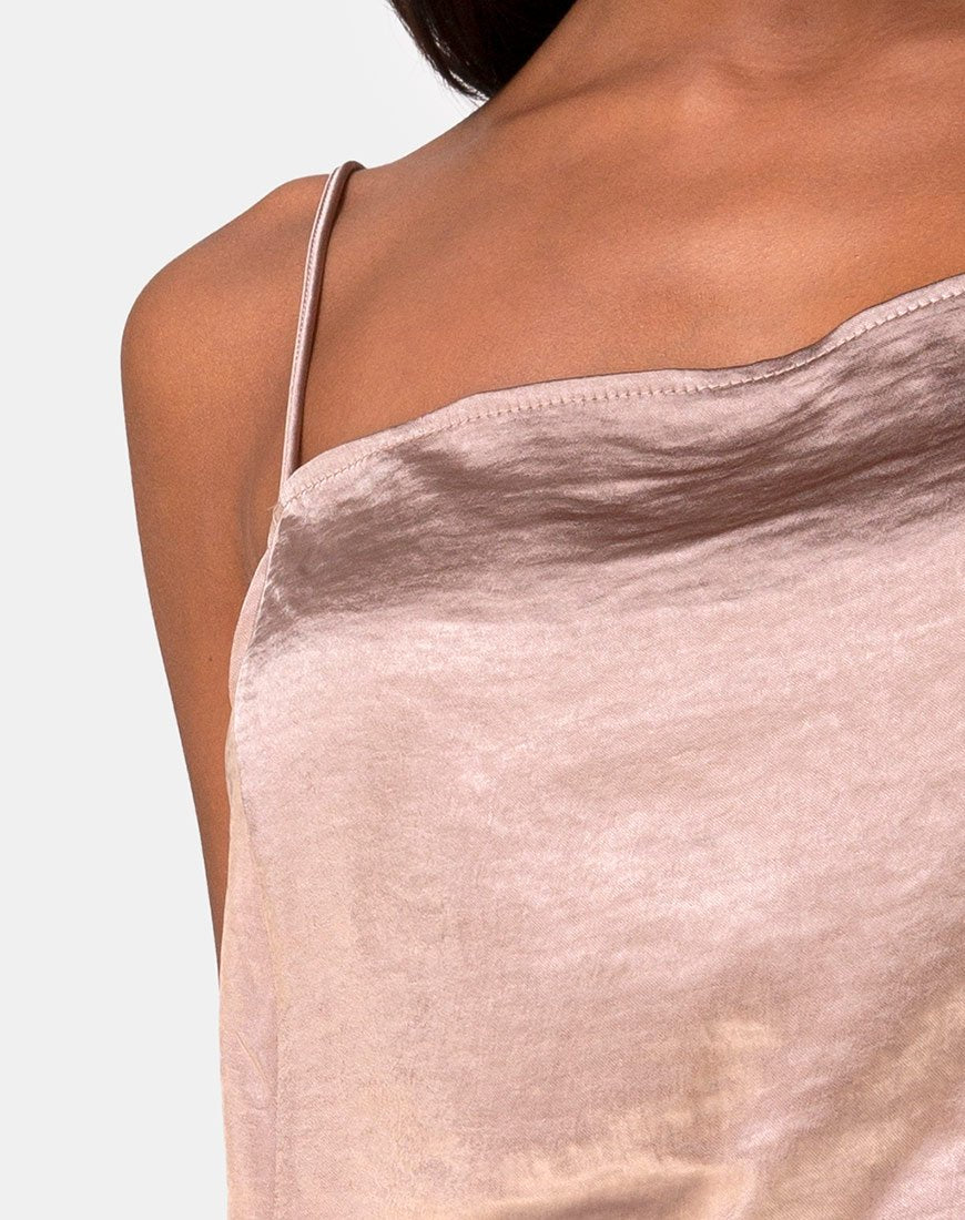 Immagine di Datista Dress in Satin Taupe