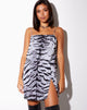 Immagine di Datista Slip Dress in Tiger Full Silver Placement