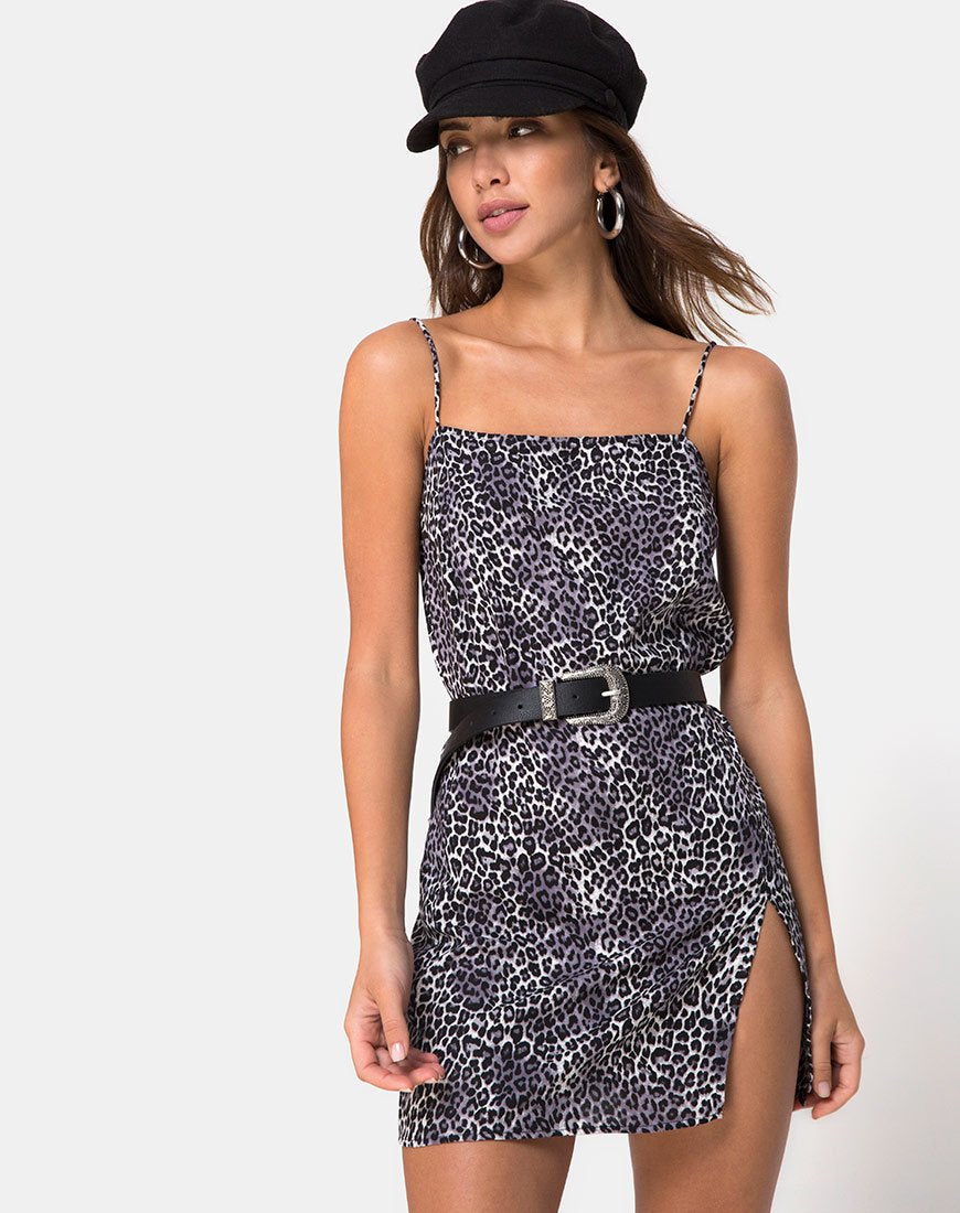 Immagine di Datista Slip Dress in Rar Leopard Grey