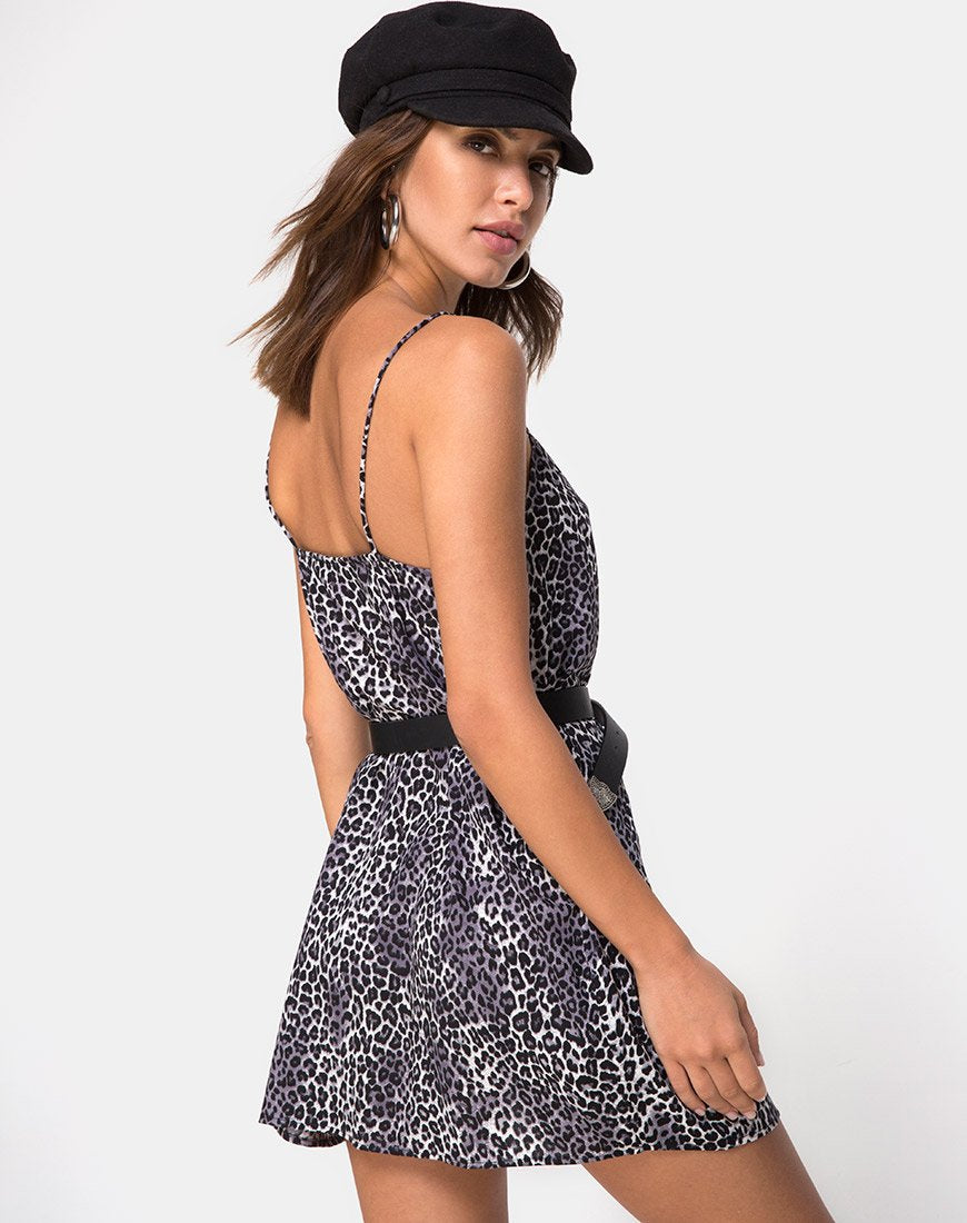 Immagine di Datista Slip Dress in Rar Leopard Grey