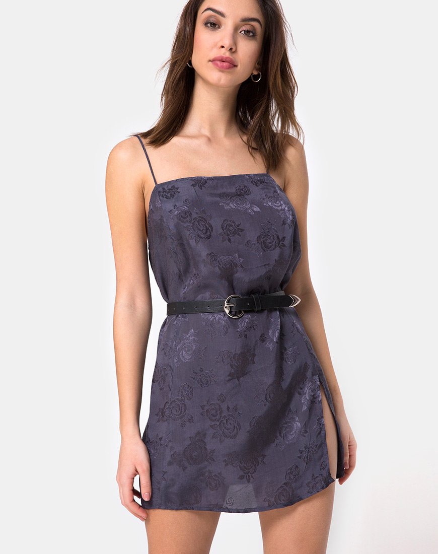 Immagine di Datista Slip Dress in raso rosa grigio