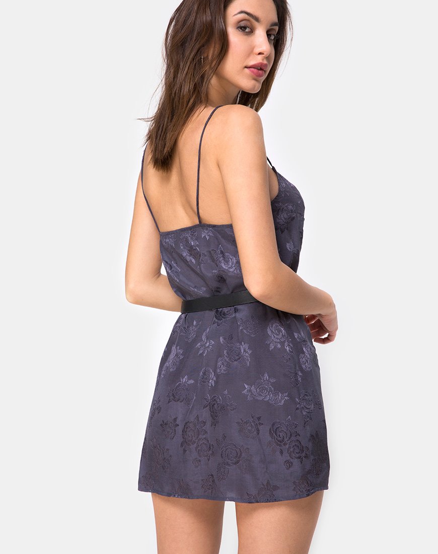 Immagine di Datista Slip Dress in raso rosa grigio