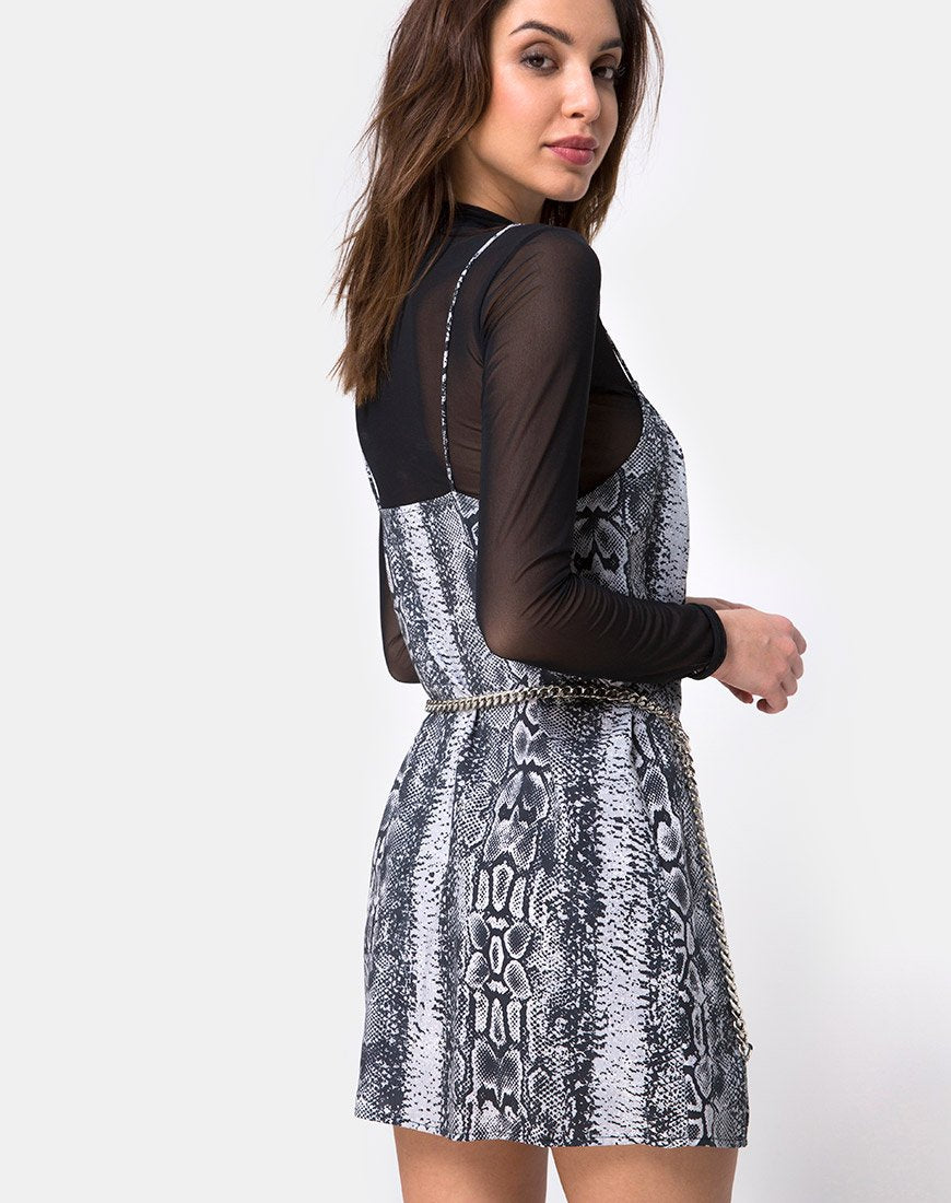 Datista Slip Dress in serpente