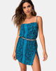 Immagine di Datista Slip Dress in blu serpente