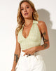 Immagine di Datri Crop Top in salvia check