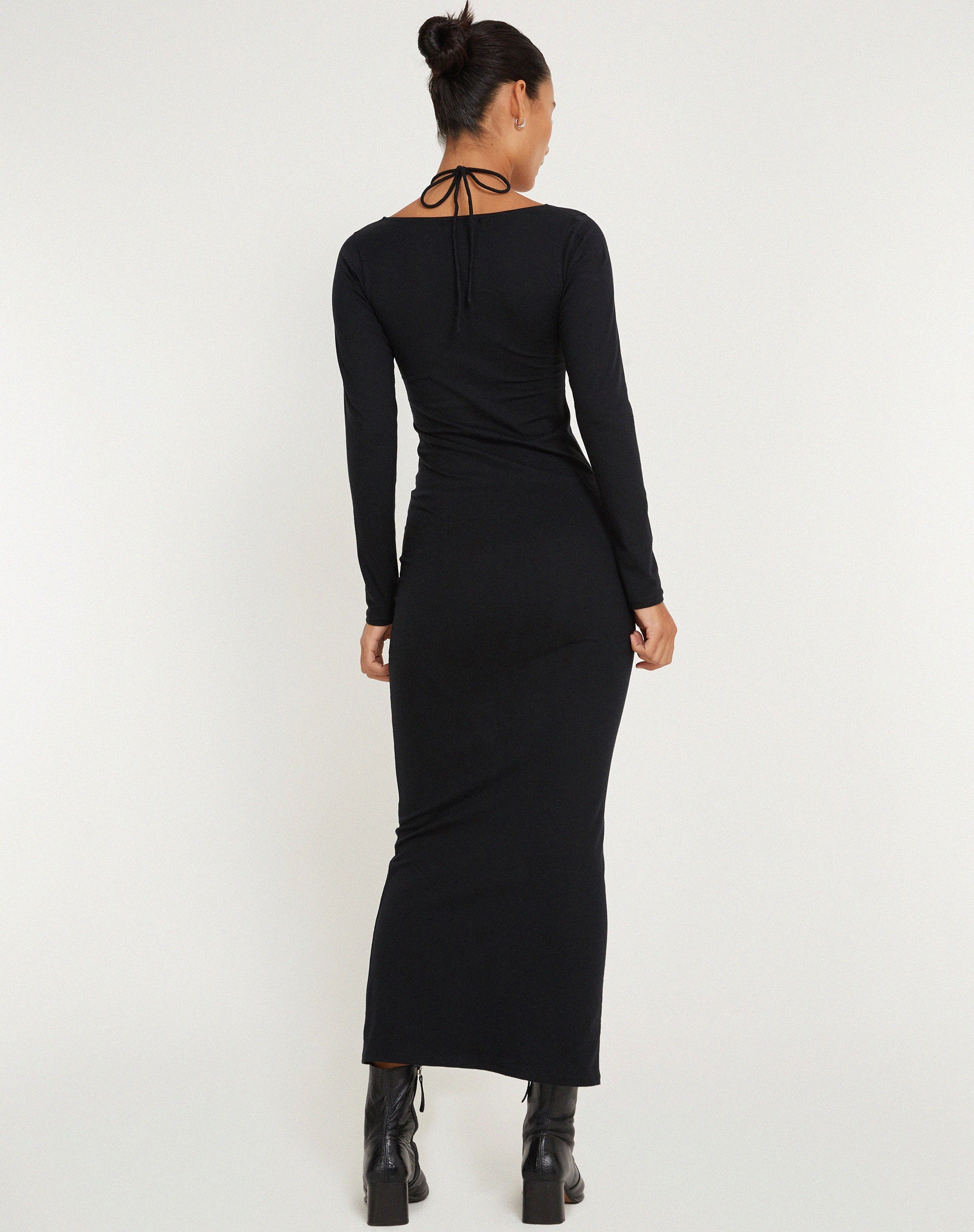 immagine di Delani Vestito midi a maniche lunghe nero