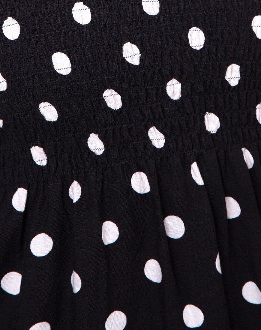 Immagine di Deloya Midi Dress in 80s Polka Nero