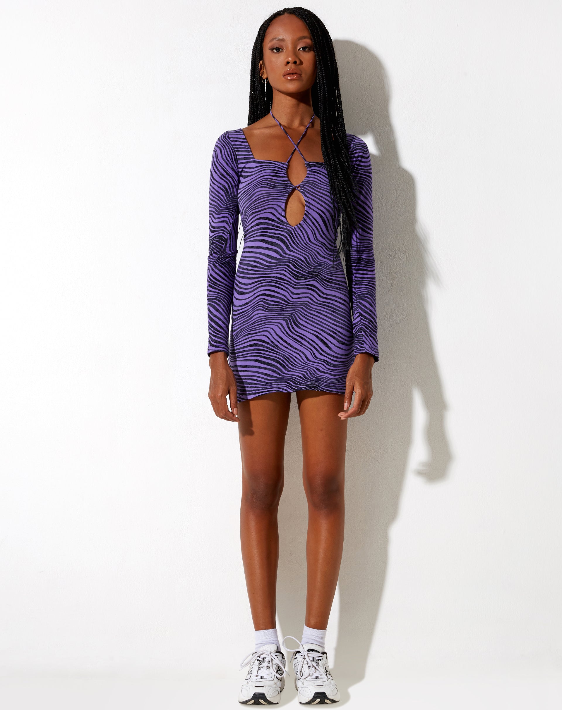 Immagine di Delray Bodycon Dress in Desert Terrain Viola