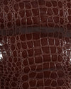 Croc PU Marrone Scuro