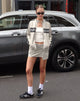 immagine di MOTEL X JACQUIE Rhory Mini Cargo Skirt in Oat