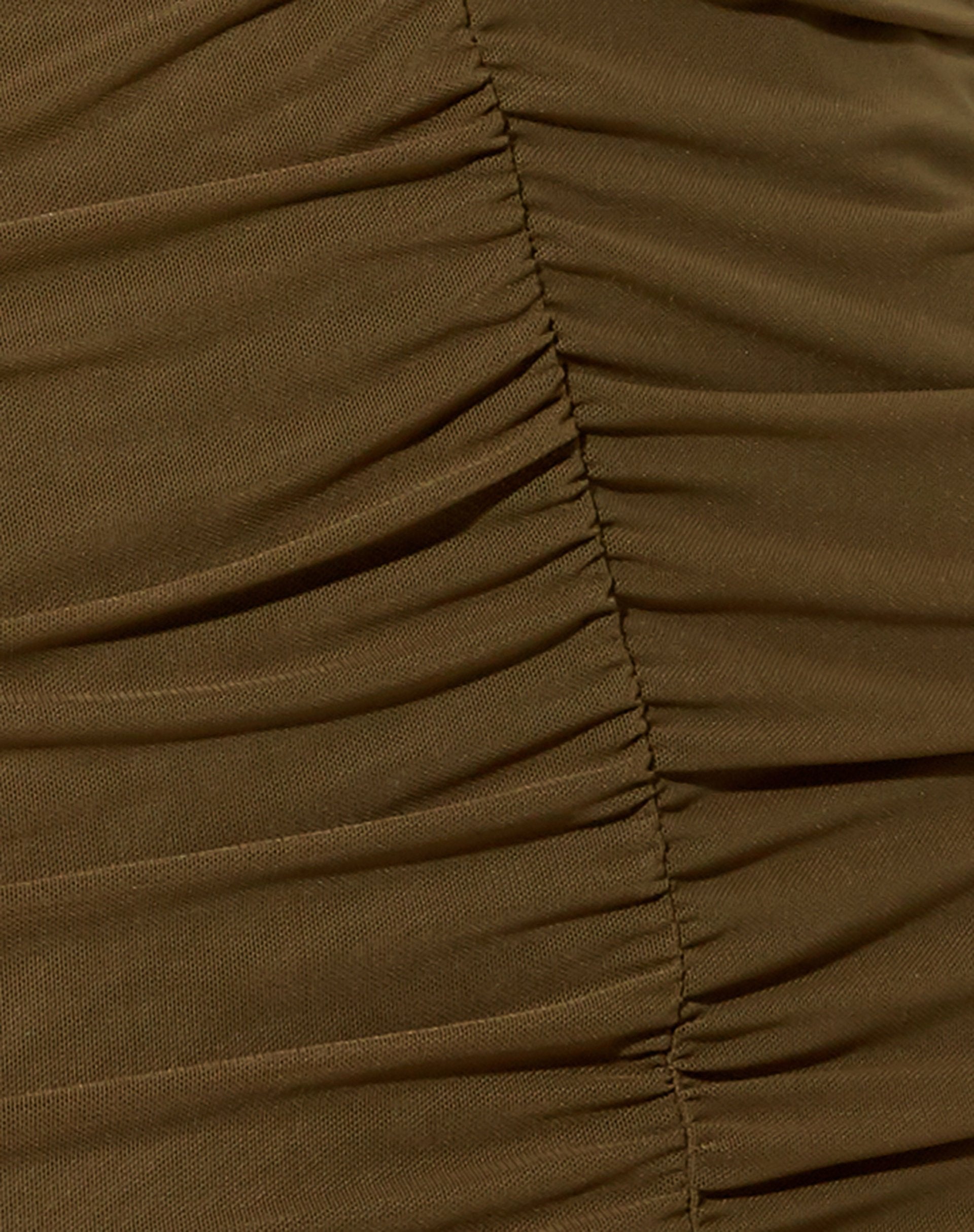 Immagine di Denila Bodycon Dress in Mesh Verde Khaki