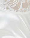  Raso bianco con pizzo