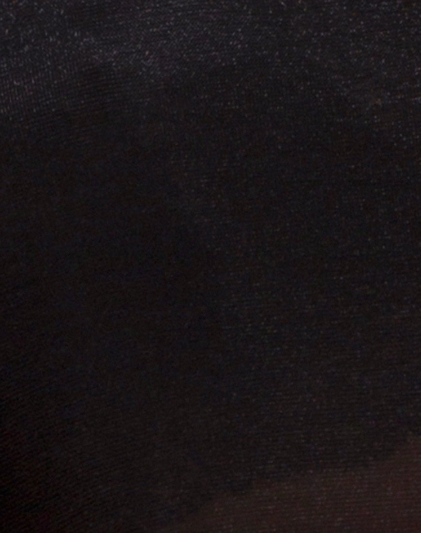 Immagine di Devile Unitard in maglia trasparente nero