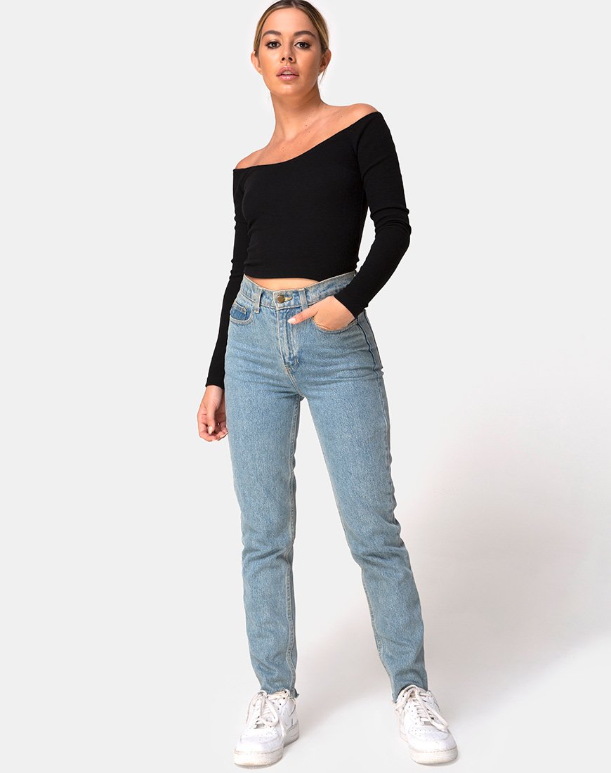 Immagine di Devora Top in Black Rib