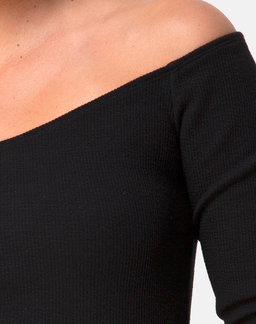Immagine di Devora Top in Black Rib