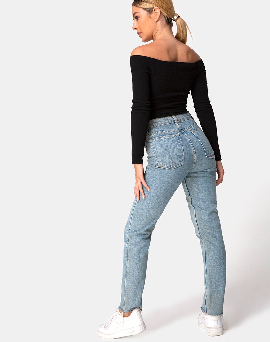 Immagine di Devora Top in Black Rib