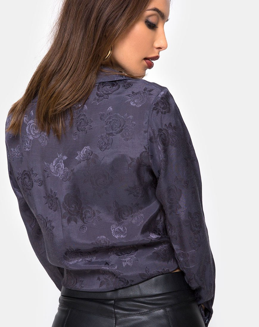 Immagine della camicia Dimaris in raso grigio rosa