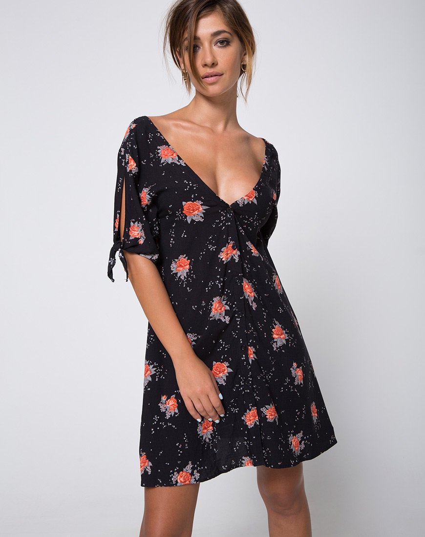 Abito Dinda Swing in rosa notte