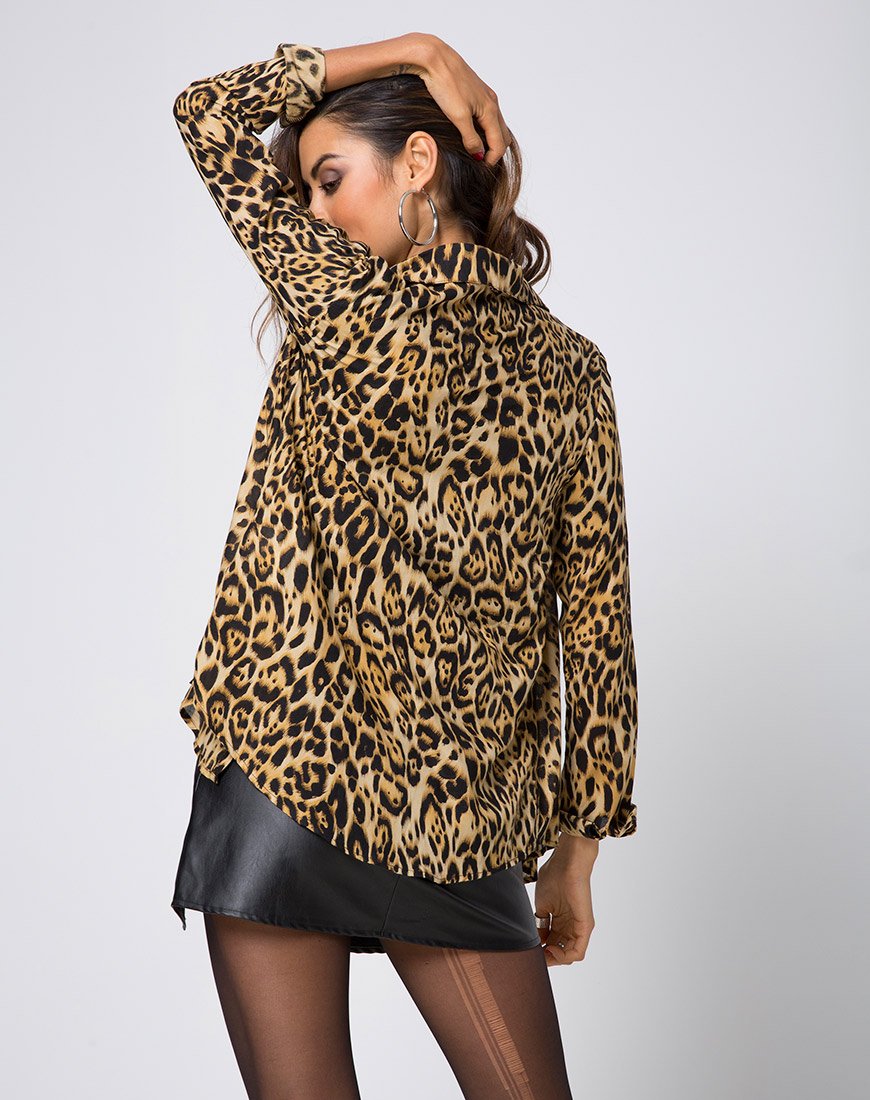 Camicia Disam in Leopardo