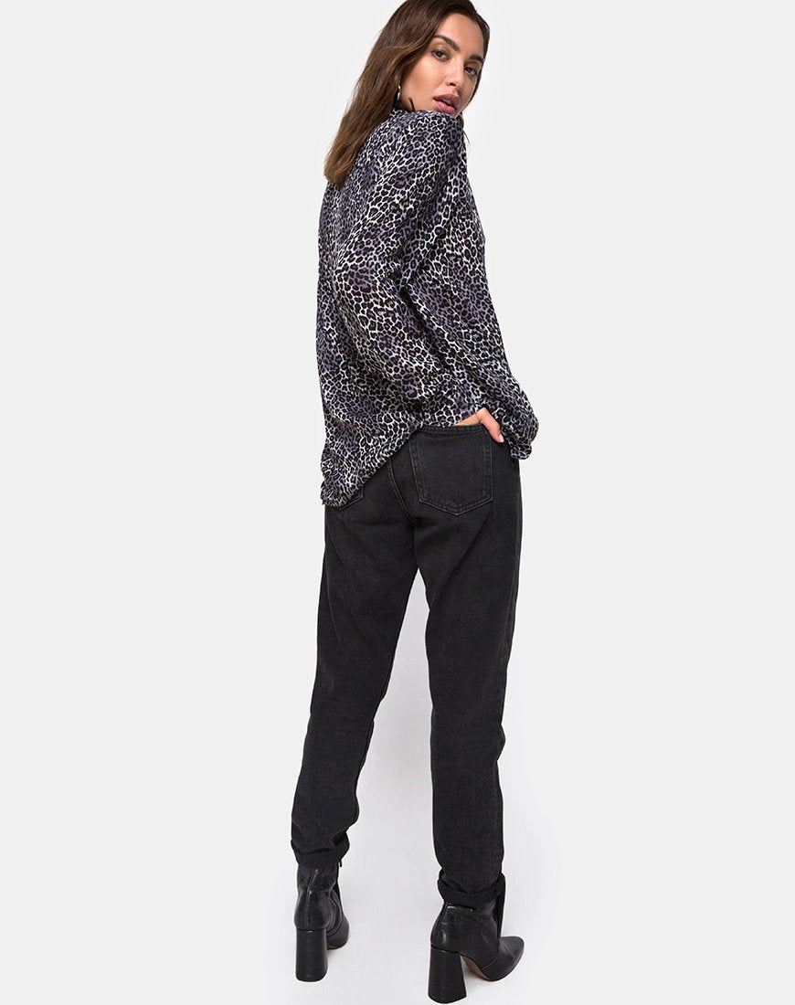 Immagine di Disam Shirt in Rar Leopard Grey