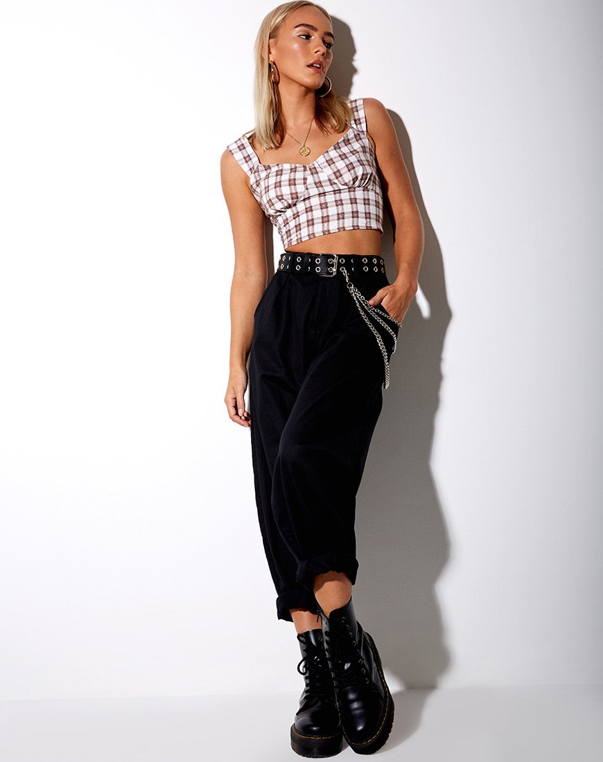 Immagine di Disca Cami Top in Checkmate Brown