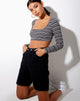 Immagine di Adea Crop Top in nero, grigio e bianco