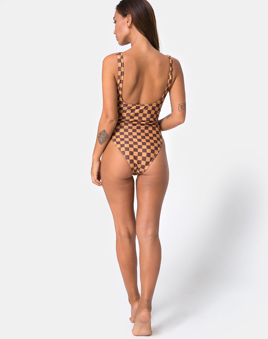Immagine di Drela Costume da bagno in Mocha Checker