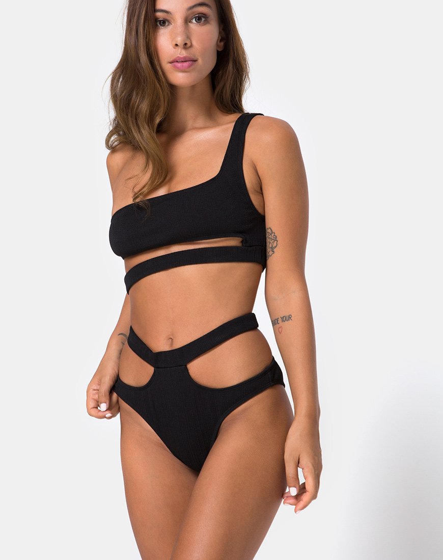 Immagine di Drelins Bikini Top in Black Rib