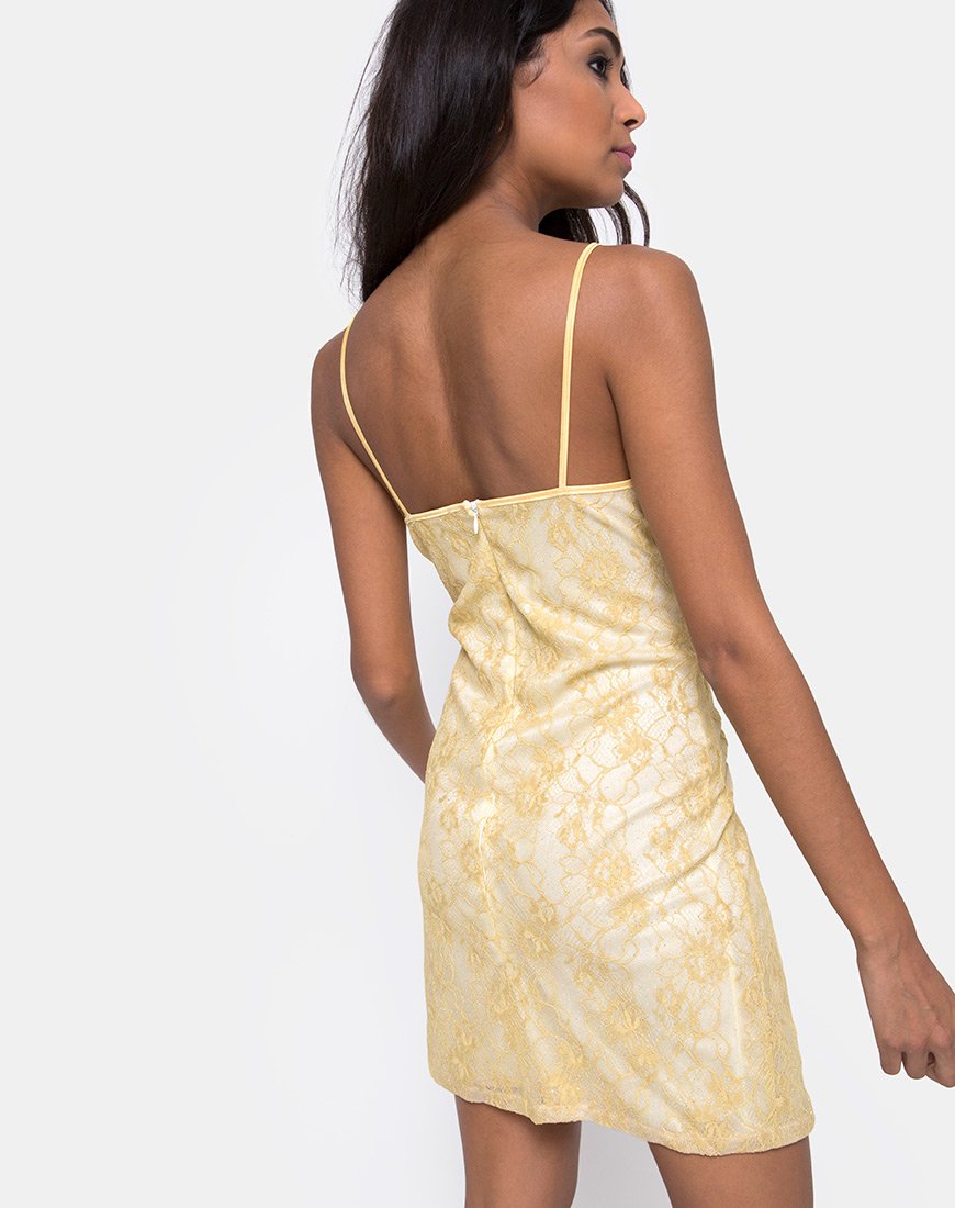 Immagine di Kula Dress in pizzo pastello Lemon