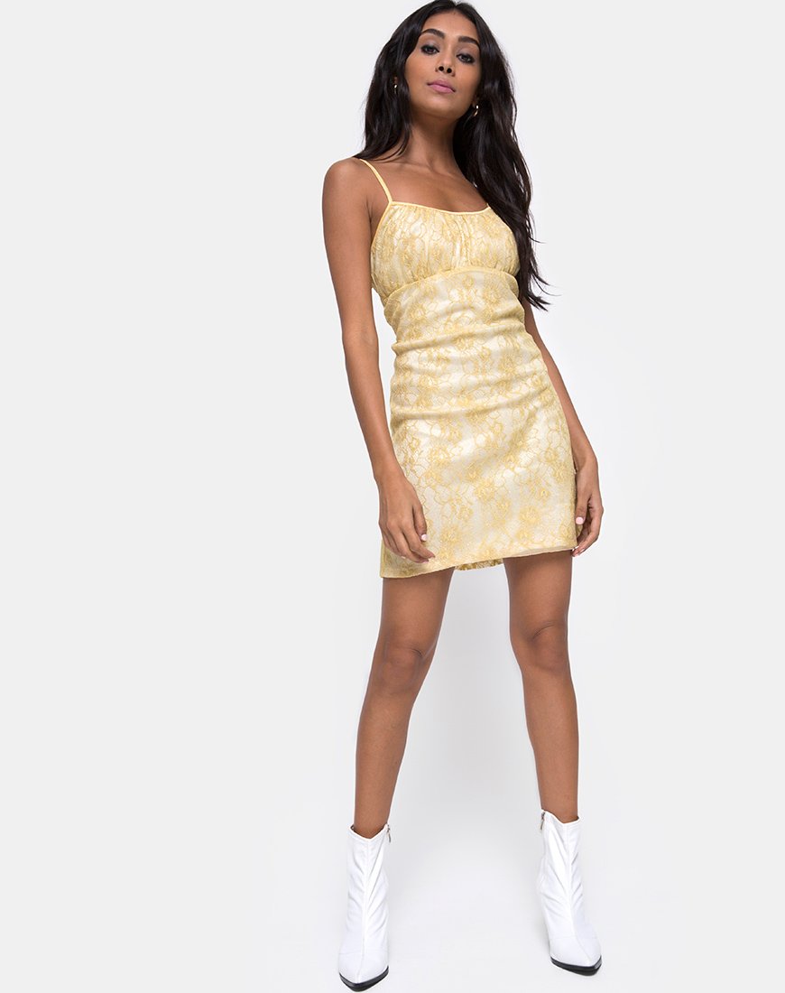 Immagine di Kula Dress in pizzo pastello Lemon