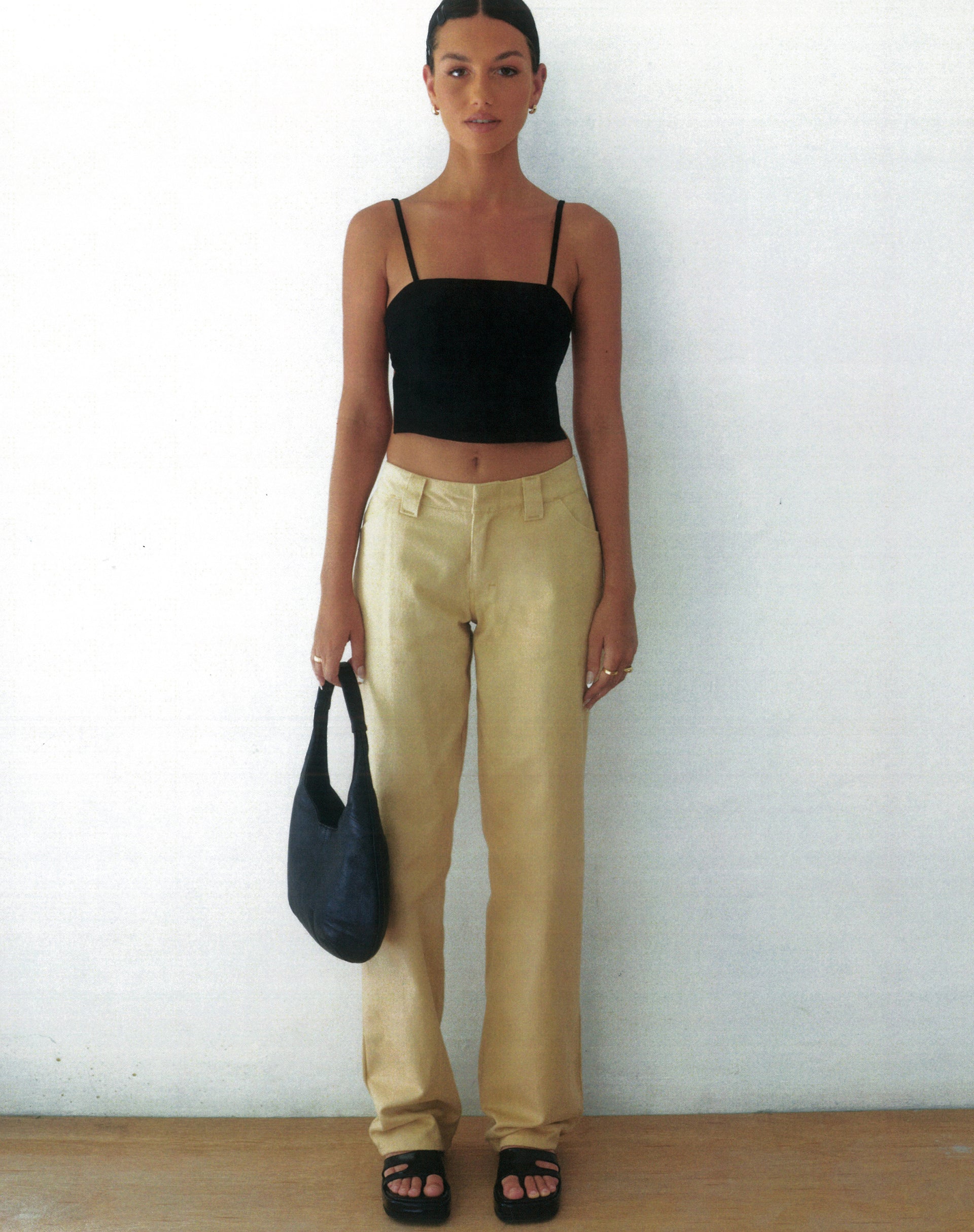 immagine di Motel X Olivia Neill Kana Trouser in Tan