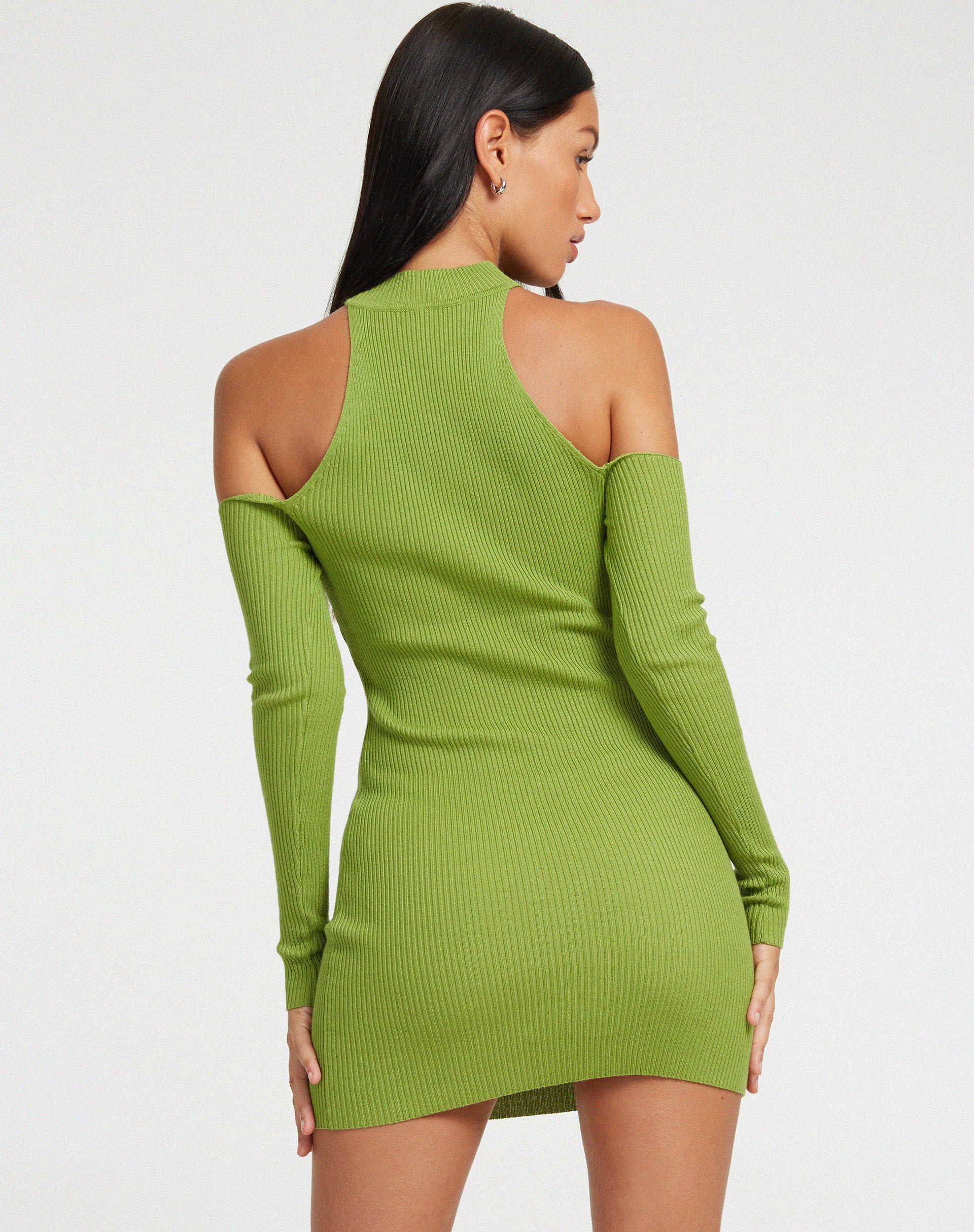 immagine di Dundar Mini Dress in Golden Lime