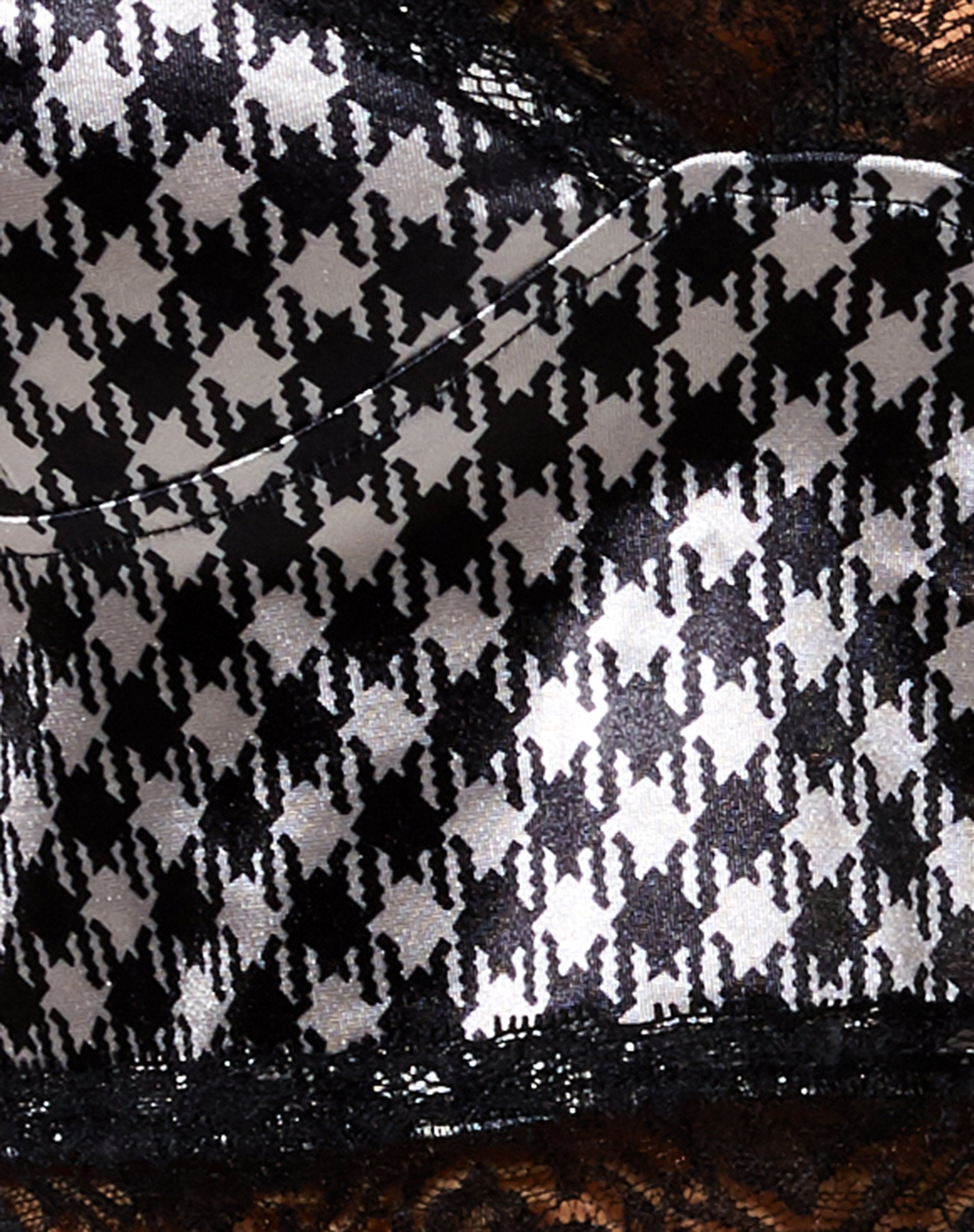 Immagine di Dyrana Crop Top in diagonale Dogtooth