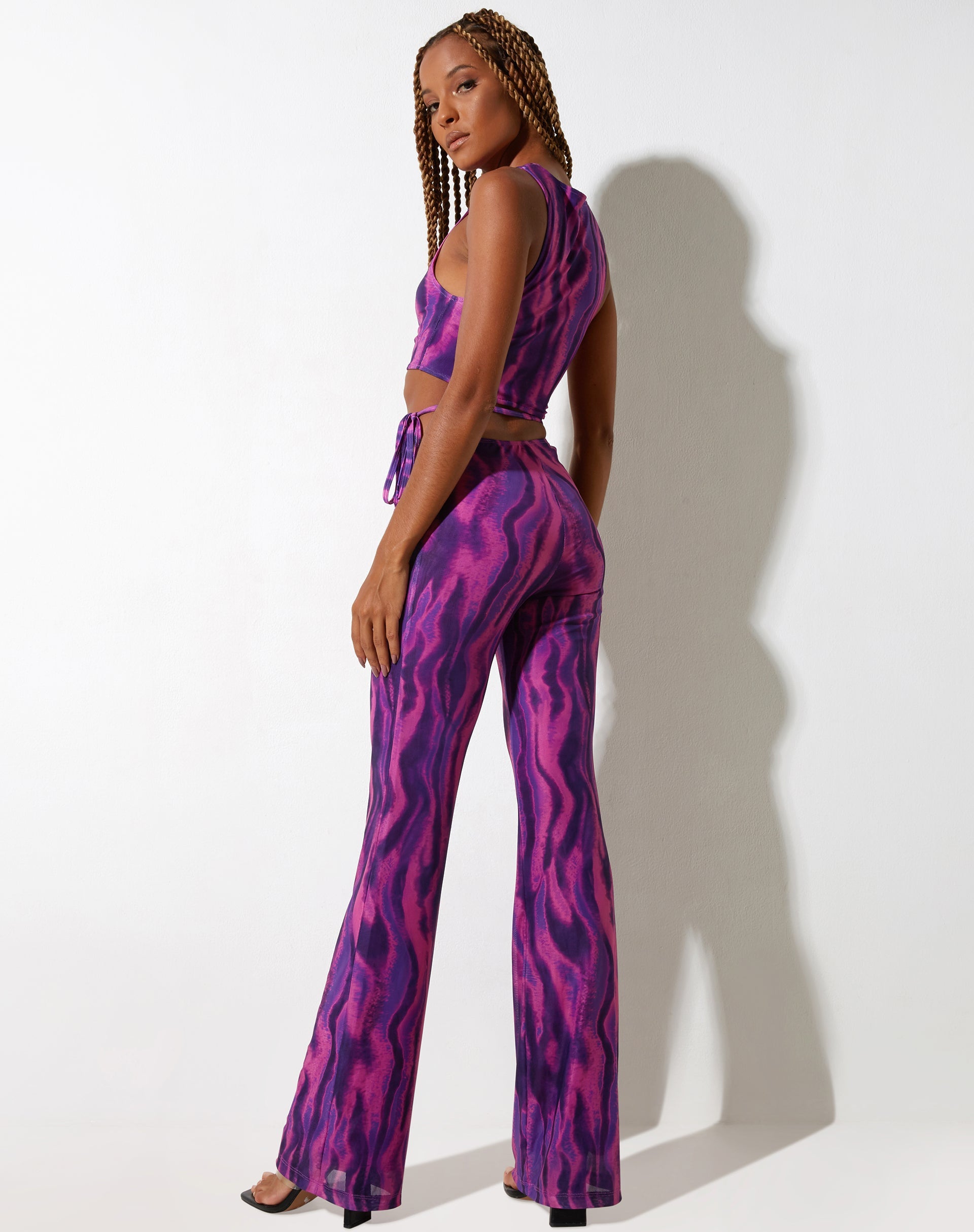 immagine dei pantaloni Eda in Tropical Rave Pink