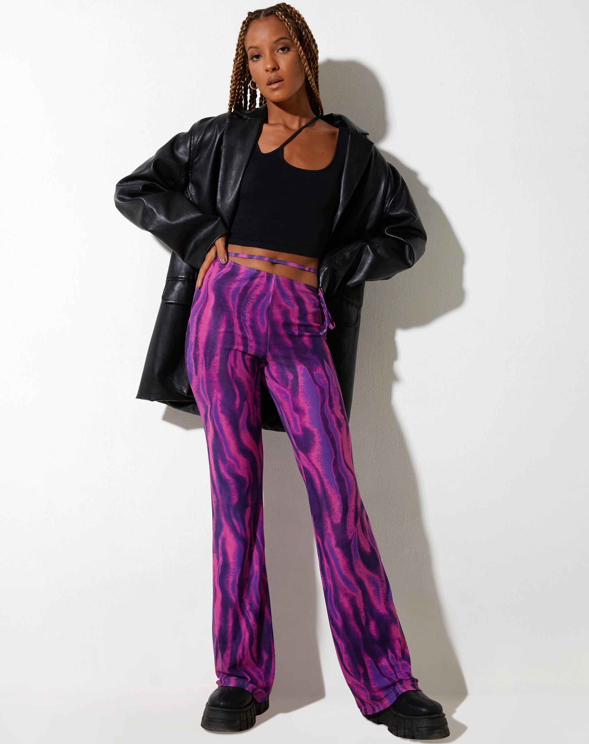 immagine dei pantaloni Eda in Tropical Rave Pink