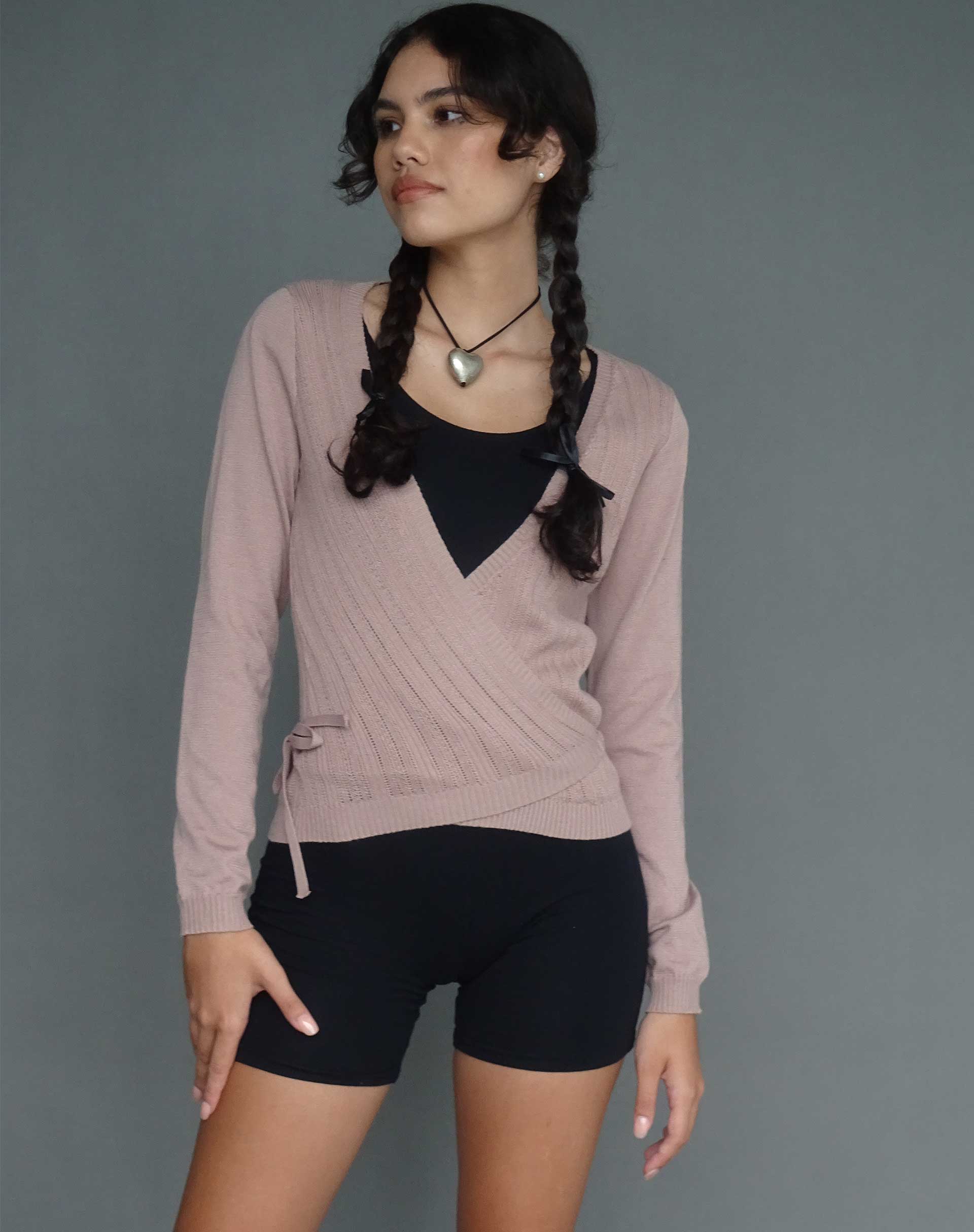 immagine del cardigan Edelie Wrap in Blush