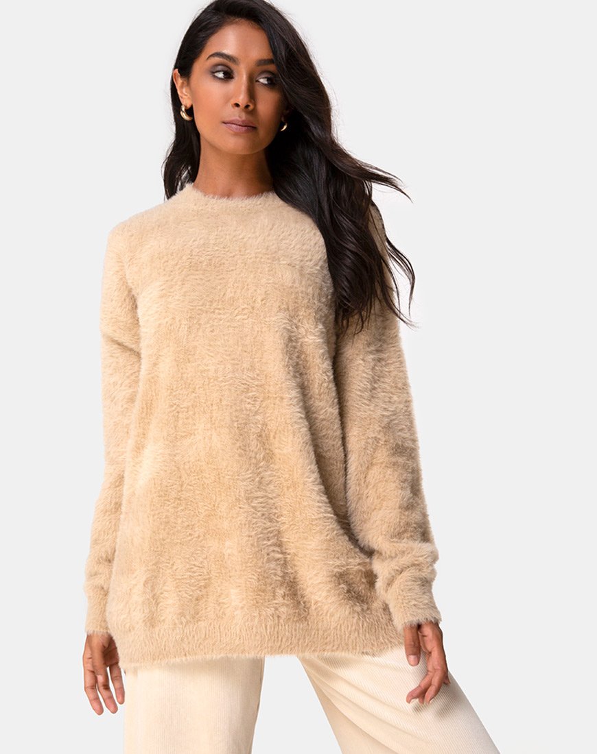 Maglione Edgen in maglia sabbia