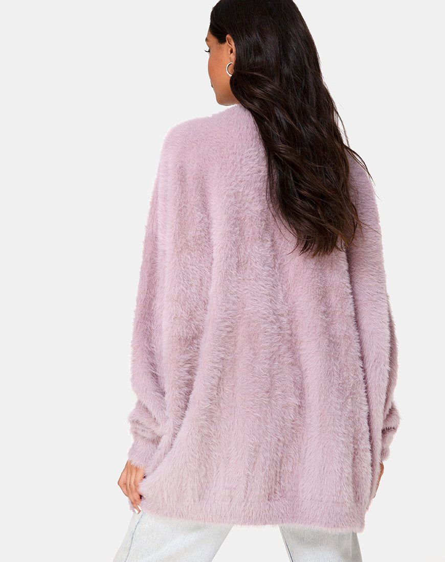Maglione Edgen in maglia malva