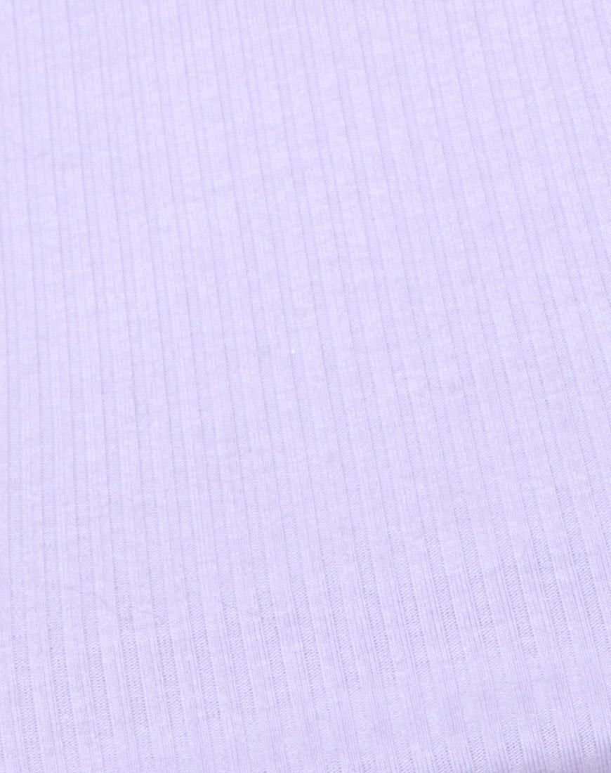 Immagine di Edina Crop Top Rib Lilla