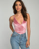 Immagine di Eikin Corpetto a tuffo in velluto Blush