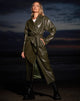 Immagine di Ejo Trench Coat in PU Dark Olive